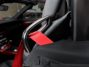 Mercedes Benz SLK Seat Belt Silencer - Carbon Fiber - R172